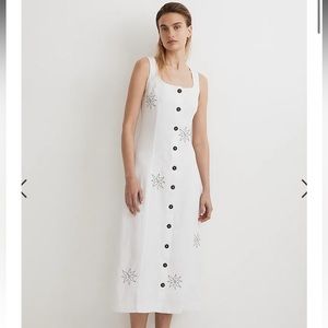 *BRAND NEW*  Madewell Embroidered Linen Dress